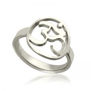 Personligt Om Yoga Ring Sterling Silver