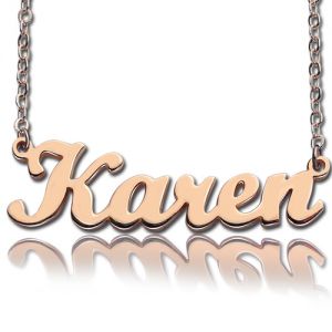 Solid Rose Gold Karen Style-halsband