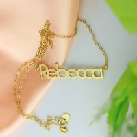 18K Gold NamePlate Necklace