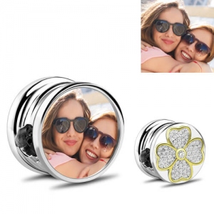 Fyrklöver Lucky Photo Charm Sterling Silver