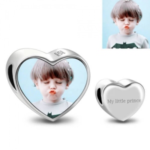 Custom Heart Photo Charm 60% rabatt