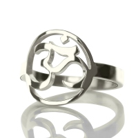 Personligt Om Yoga Ring Sterling Silver