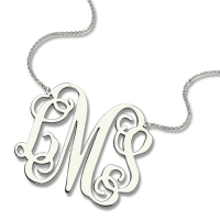 monogram necklace