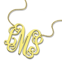 monogram necklace