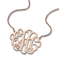 monogram necklace