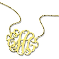 unique monogram necklace