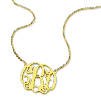 monogram necklace