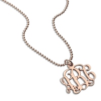 monogram necklace