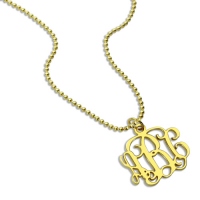 monogram necklace