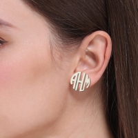 monogram earring 