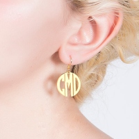 monogram earrings