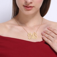 XL monogram necklace