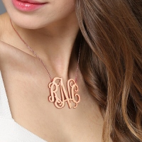 XXL monogram necklace