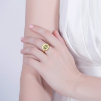 customed letter ring