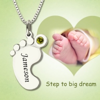 Baby Feet Necklace, Discover More Feet Necklace at Getnamenecklace.com