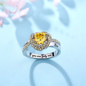 personalized heart ring with name 