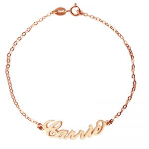 Rose guldpläterat silver 925 Carrie Style Name Armband