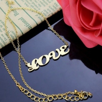 Gold Name Pendant