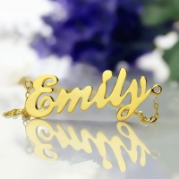 Gold Script Love Necklace