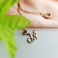 Mom Initial Necklace