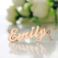 Rose Gold Letter Necklace