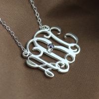 Sterling Silver Initial Pendant