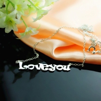 Sterling Silver Love Letter Necklace